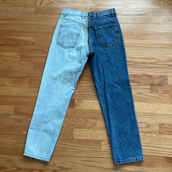 Revice Yin Yang Crops Zipper Jeans in two tone Tokyo Wash size 28 B5 - Picture 7 of 8